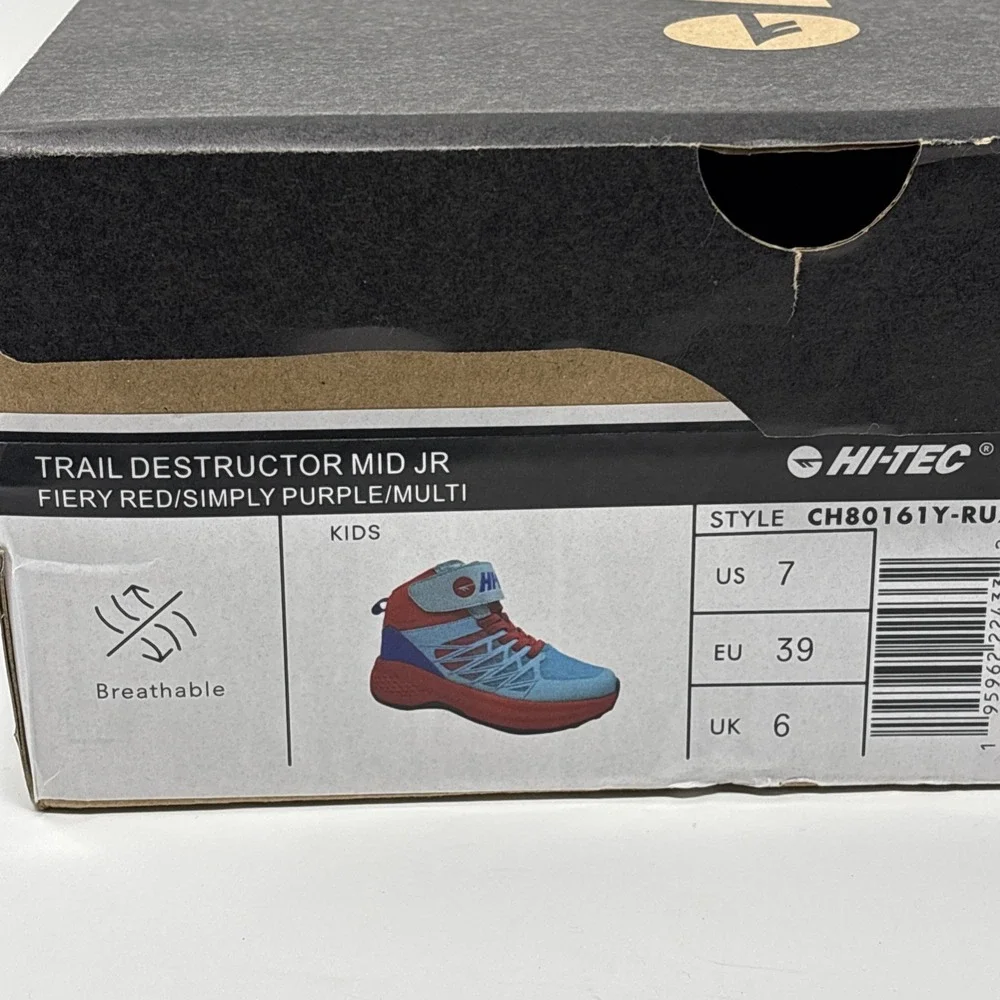 Hi-Tec Trail Destructor Mid JR Unisex Kids Sneakers US 7 CH80161Y-RUZ